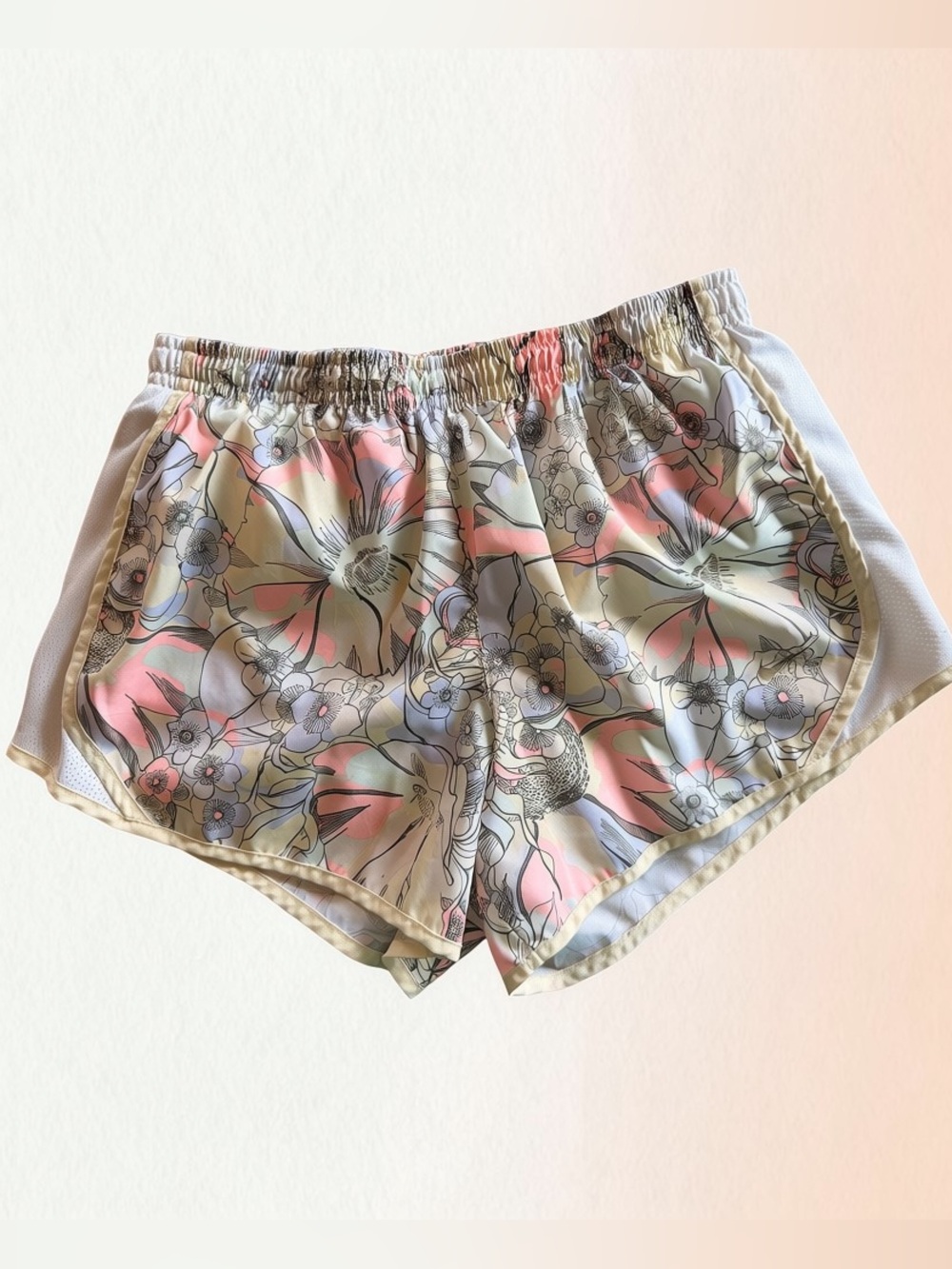 Nike Dri-FIT Floral Running Shorts Women’s Medium Lined Athletic